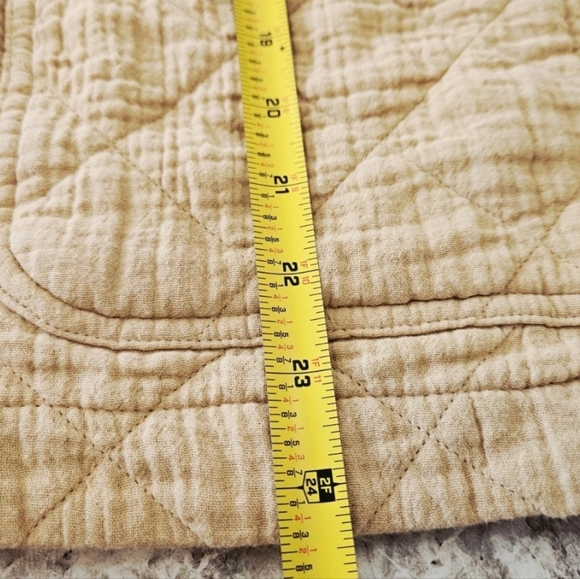 MADEWELL Desert Dune Tan Quilted Lightspun Cotton Cropped Jacket - Picture 15 of 16